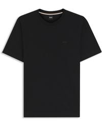 BOSS - T-Shirt Aus Baumwoll-Jersey Mit Logo-Detail - Lyst