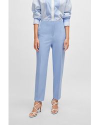 BOSS - Relaxed-fit Trousers With A Tapered Leg - Lyst