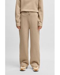 BOSS - Cotton-Blend Tracksuit Bottoms With Double B Monogram - Lyst