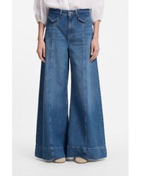 BOSS - Wide-Leg High-Rise Jeans - Lyst