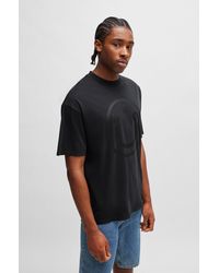 HUGO - Oversize-fit T-shirt In Cotton With New-season Logo - Lyst