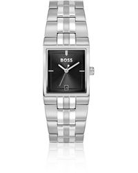 BOSS - Strivo Stainless-Steel Watch With Stripe Detail - Lyst