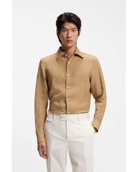 BOSS - Slim-Fit Shirt - Lyst
