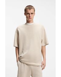 HUGO - Cotton-Jersey T-Shirt With Logo Patch - Lyst