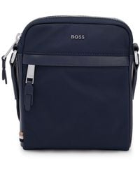BOSS - Structured-material Reporter Bag With Logo Lettering - Lyst