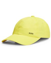 BOSS - Water-repellent Six-panel Cap With Metal Logo - Lyst