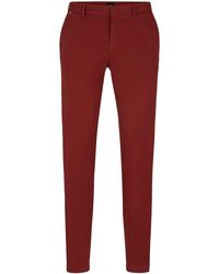 BOSS - Chino Slim en gabardine de coton stretch - Lyst