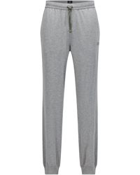 HUGO BOSS heren lounge broek (dun), Mix en Match pants, zwart - Gratis  verzending en retour