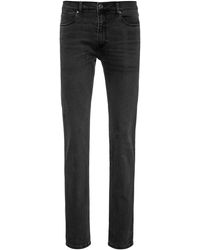 HUGO Slim-fit Jeans Van Zwart Comfort-stretchdenim