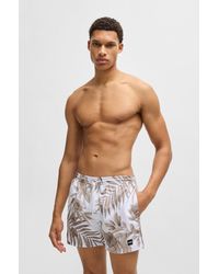 BOSS - White Men's Swim Shorts Size M - Lyst