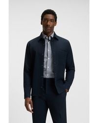 BOSS - Relaxed-Fit Overshirt - Lyst