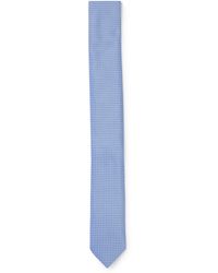 HUGO - Silk-jacquard Tie With Square Dot Pattern - Lyst
