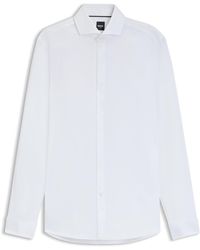 BOSS - Slim-Fit Hemd Aus Knitterfreier Oxford-Baumwolle - Lyst