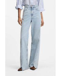 BOSS - High-Rise Wide-Leg Jeans - Lyst