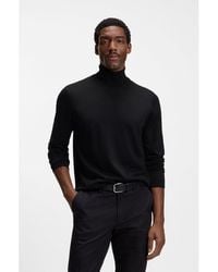 BOSS - Slim-fit Rollneck Sweater In Wool - Lyst