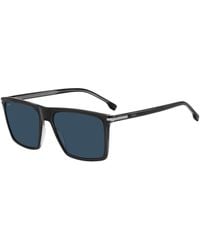 BOSS - Acetate Sunglasses With Temple Stripe - Lyst