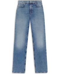 BOSS - Vaqueros Regular Fit De Cintura Alta En Denim Rígido - Lyst