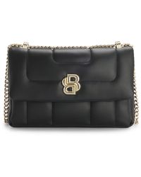 BOSS - Quilted Shoulder Bag With Double B Monogram Hardware - Lyst