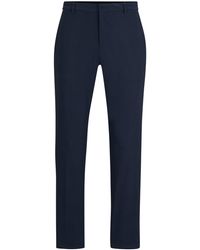 BOSS - Pantalon Slim Fit En Jersey Stretch Performant À Micro Motif - Lyst