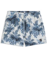 BOSS - Badeshorts Mit Durchgehendem Innenfutter Und Saisonalem Print - Lyst