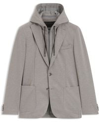 BOSS - Slim-Fit Colbert Met Hoodie Binnenin - Lyst