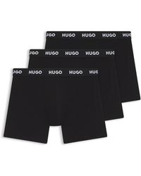 HUGO - Three-Pack Of Boxer Briefs - Lyst