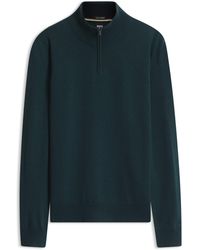 BOSS - Zip-Neck Sweater - Lyst