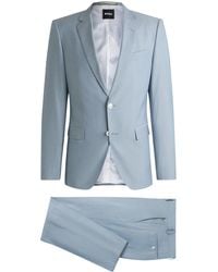 BOSS - Slim-Fit Anzug Aus Woll-Mix - Lyst