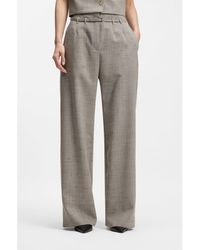 BOSS - Regular-Fit Trousers - Lyst