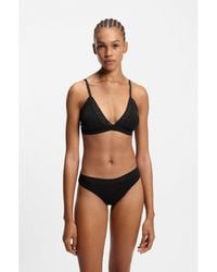 HUGO - Stretch-Cotton Thong With Logo Waistband - Lyst