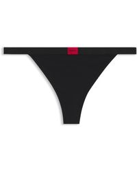 HUGO - String Met Lage Taille En Logotailleband - Lyst