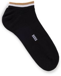 BOSS - Zweier-Pack knöchellange Socken mit Signature-Streifen - Lyst
