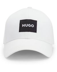 HUGO - Cap aus Baumwoll-Twill mit Logo-Label - Lyst