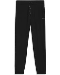 BOSS - Jogginghose Aus Stretch-Baumwolle Mit Logo-Stickerei - Lyst