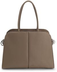 BOSS - Faux-Leather Tote Bag With Emed Logo - Lyst