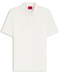 HUGO - Slim-Fit Polo Van Gemerceriseerde Katoen - Lyst
