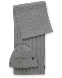 BOSS - Set Con Cappello E Sciarpa - Lyst