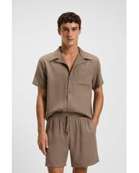 BOSS - Brown Men's Swim Shorts Size M - Lyst