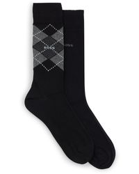 BOSS - Two-pack Of Regular-length Socks In A Cotton Blend - Lyst