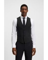 BOSS - Slim-Fit Waistcoat - Lyst