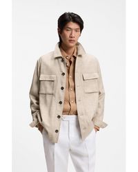 BOSS - Regular-Fit Overshirt - Lyst