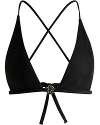 BOSS - Triangle Bikini Top With Double B Monogram - Lyst