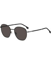 BOSS - Round Sunglasses - Lyst