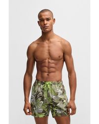 BOSS - Fully Lined Swim Shorts With Seasonal Print - Lyst