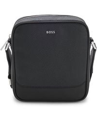 BOSS - Logo-Trim Reporter Bag - Lyst