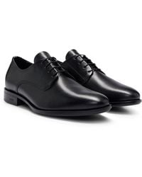 BOSS - Derbys Aus Leder Mit Signature-Details - Lyst