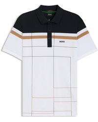BOSS - Slim-Fit Poloshirt Aus Schnell Trocknender Stretch-Baumwolle - Lyst