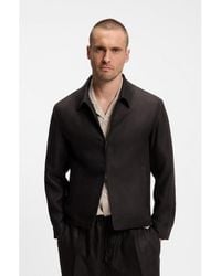 BOSS - By Beckham Relaxed-Fit Linen Jacket - Lyst