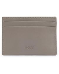 BOSS - X Aston Martin Leather Card Holder With Wing Detail - Lyst