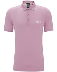 BOSS - X Matteo Berrettini Waffle-fabric Polo Shirt - Lyst